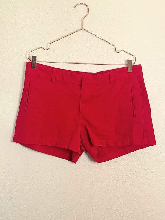 a.n.a Pants - a.n.a Red Cotton Stretch Twill Shorts 14